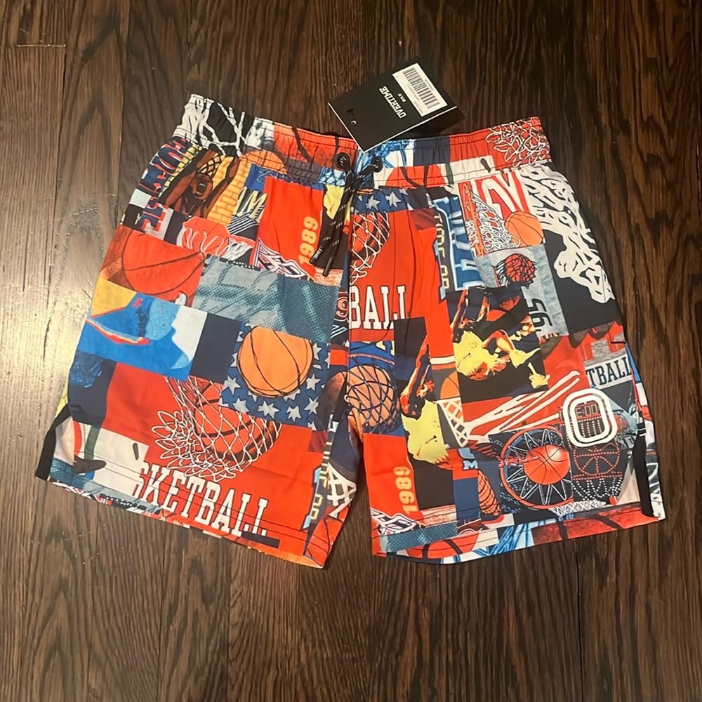 NWT Overtime KIDS MELO VINTAGE PERFORMANCE SHORTS, size Large